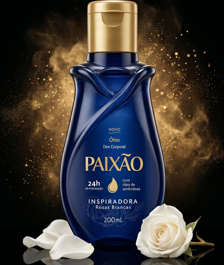 Paixão Körperöl Weisse Rosen 200 ml – brasilianisches Body Oil mit Rosenduft