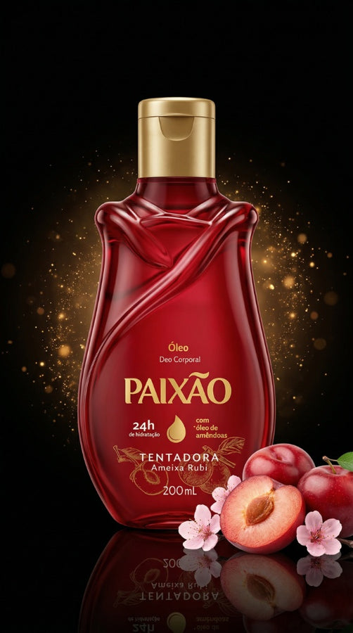 Paixão Körperöl Verführerische Rubinpflaume 200 ml – brasilianisches Body Oil