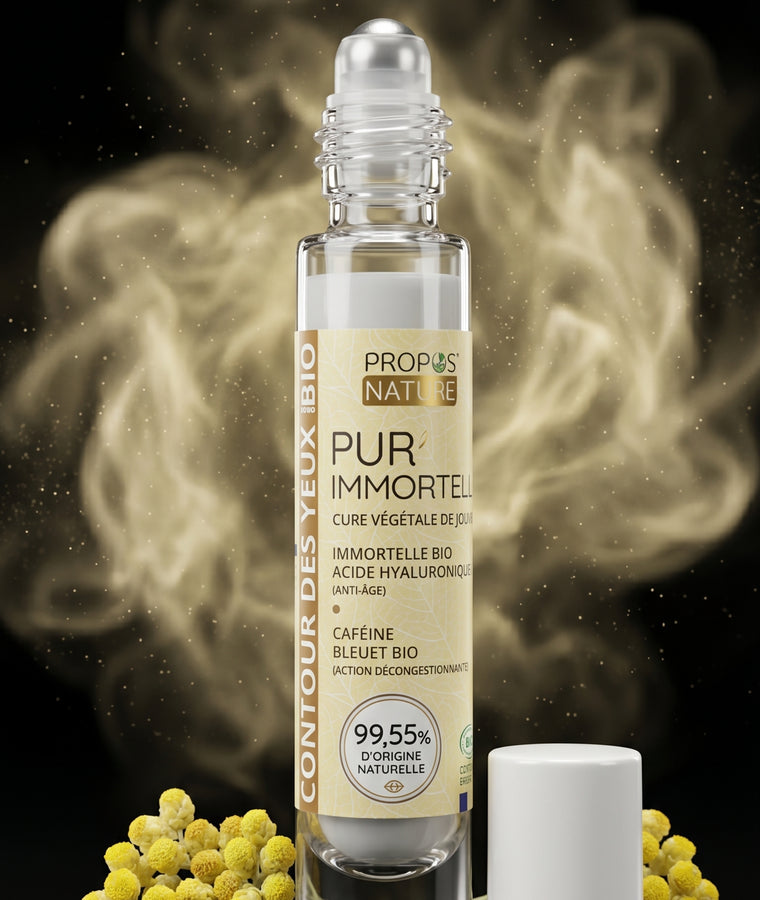 Propos'Nature Pur'Immortelle Bio-Augencreme mit Koffein und Hyaluron