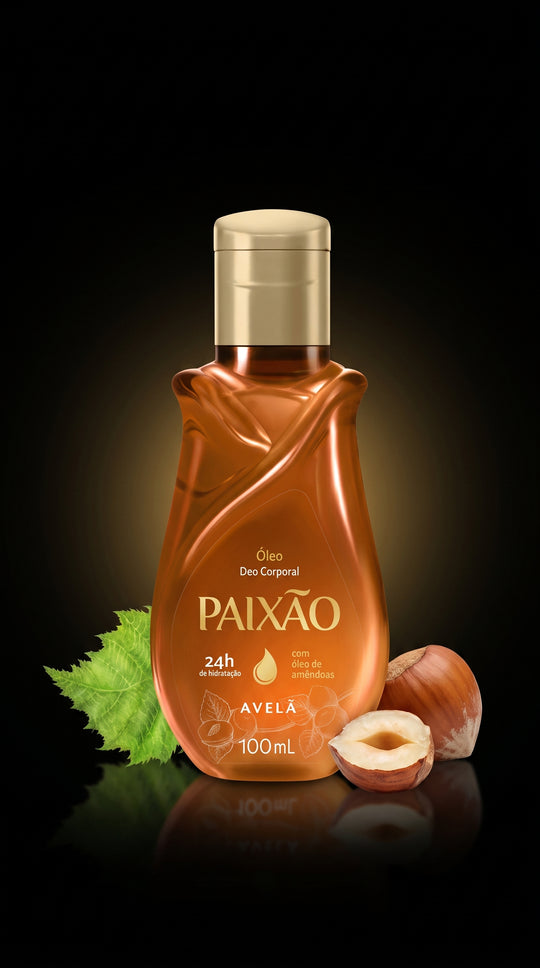 Paixão Körperöl Avelã Haselnuss 100 ml, brasilianisches Body Oil mit Haselnüssen