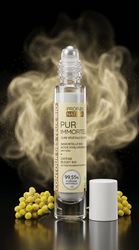 Propos'Nature Pur'Immortelle Bio-Augencreme mit Koffein und Hyaluron